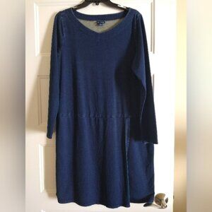 Purejill Indigo Denim Knit Dress - L